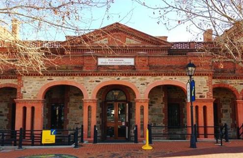 The facade of the historic Visitor Information Centre