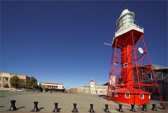 The iconic light house at Port Adelaide